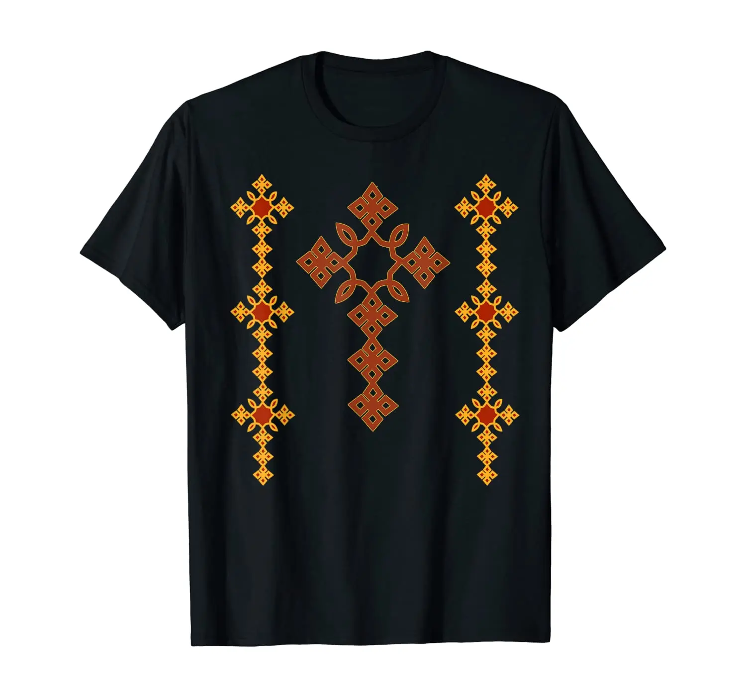 Traditional Ethiopian Cross Art Ethiopia Cross Gift Mens T-Shirt. Summer Cotton Short Sleeve O-Neck Unisex T Shirt New S-3XL
