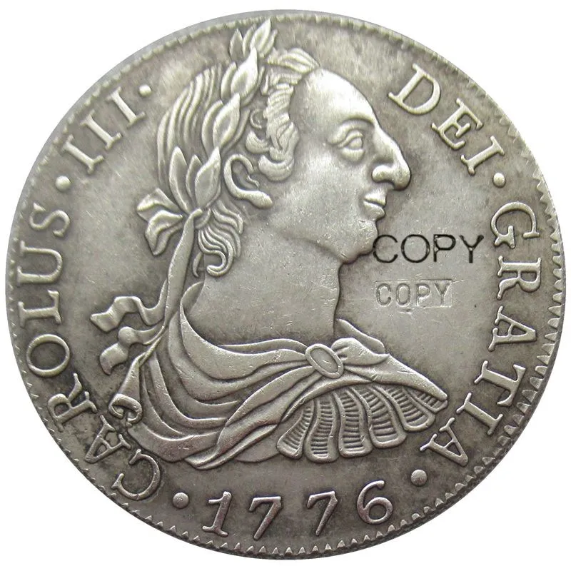 Монеты мира Европа Испания 1776 CAROLUS III DEI GRATIA 8 Reales монеты КОПИЯ