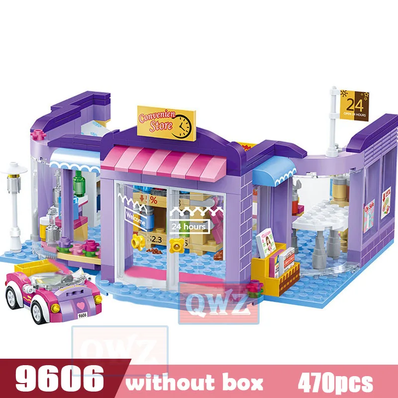 QWZ новый город подруг серии строительные блоки современный Мечта принцессы Эльзы