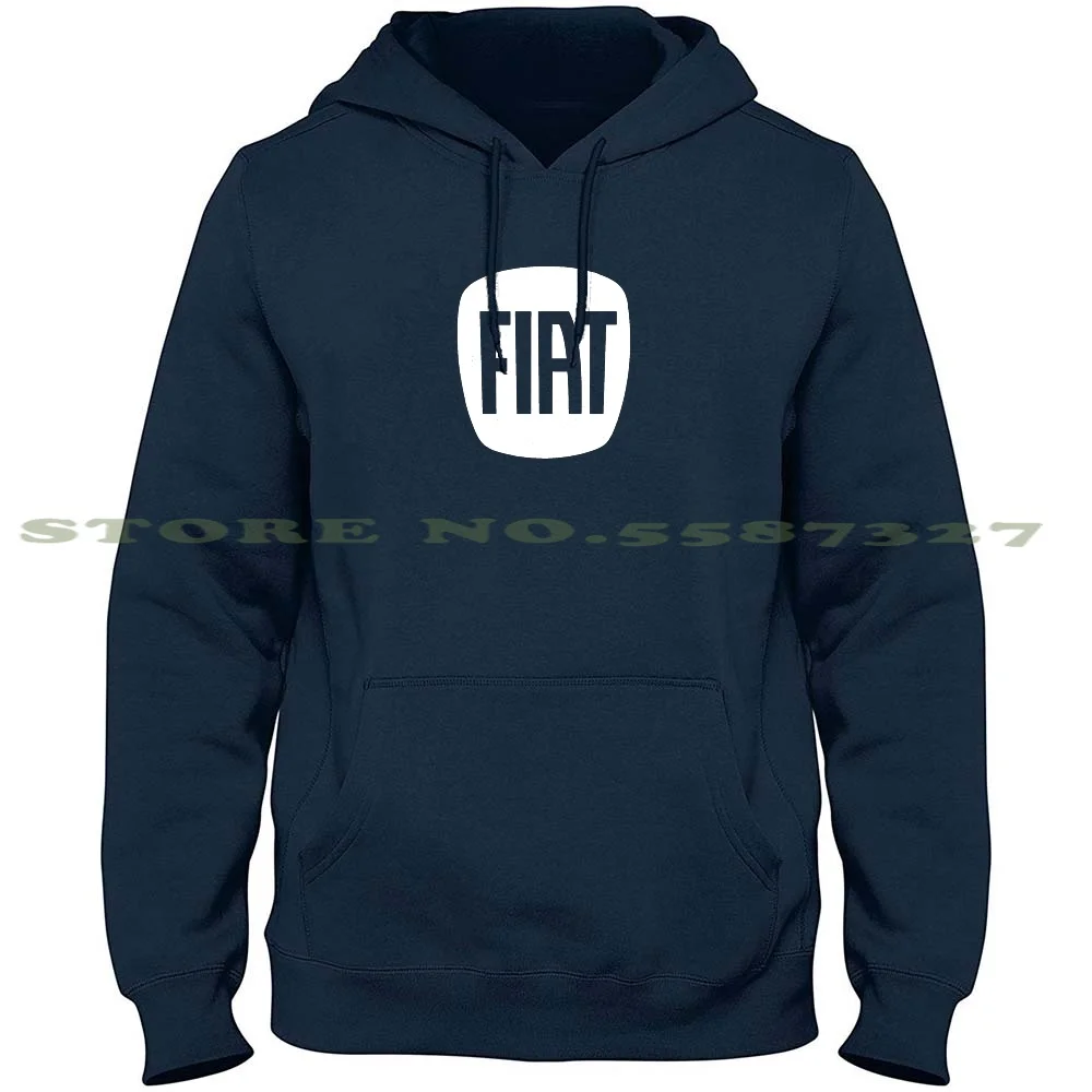 Женская (белая) Толстовка с длинным рукавом толстовка капюшоном Fiat 500