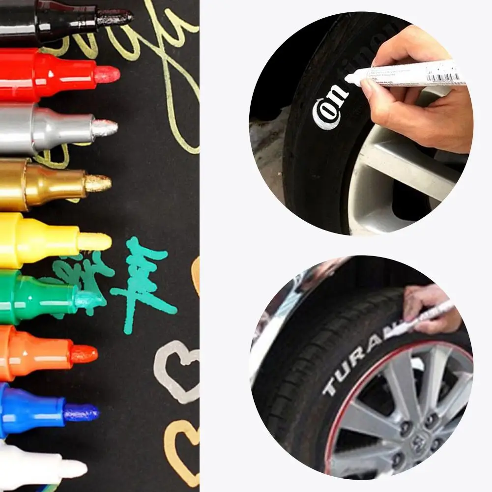 1 шт. автомобильная краска ручка для шин колеса масляная метка Ручка Авто