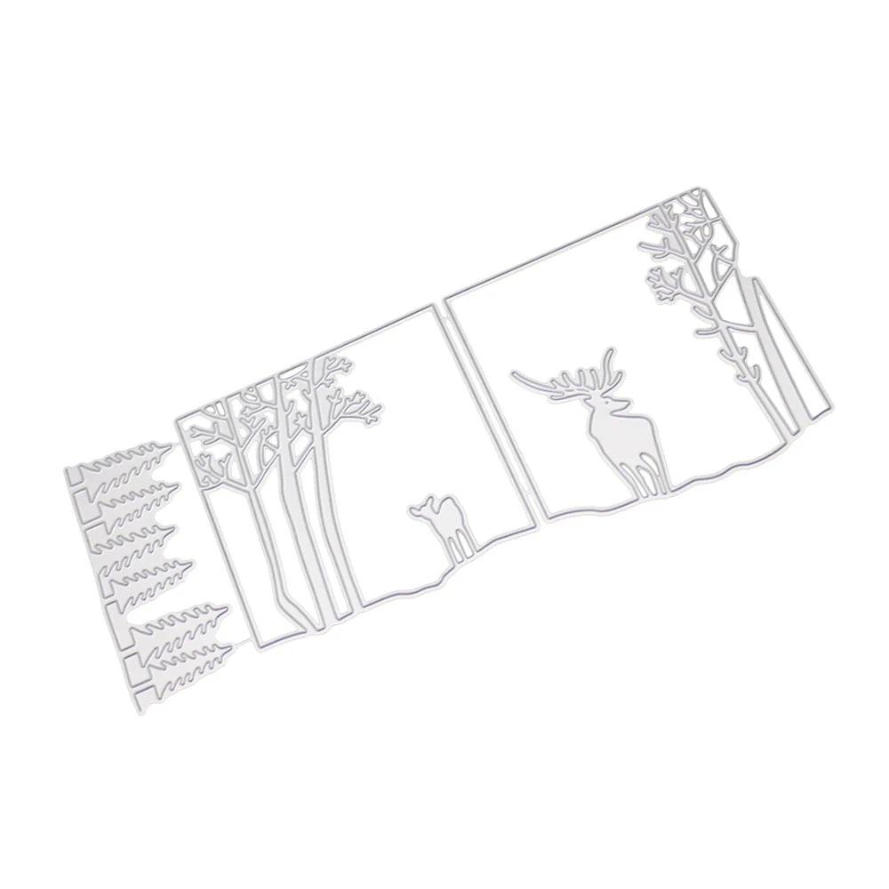 Новый креативный фон лесное тиснение режущий пресс-форма инструмент-шаблон для