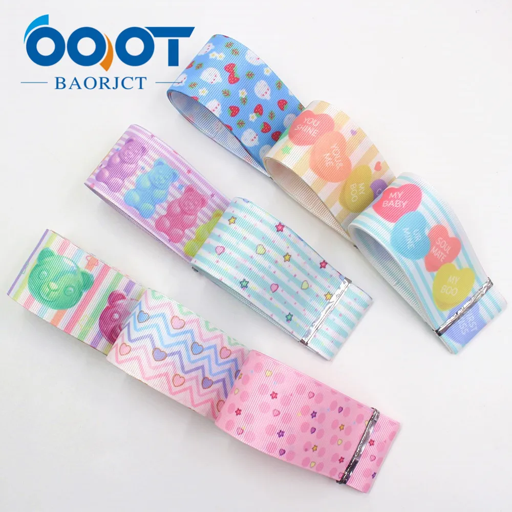 OOOT BAORJCT I 191007 2410 38 мм 10 ярдов мультфильм термотрансферные печатные корсажные ленты