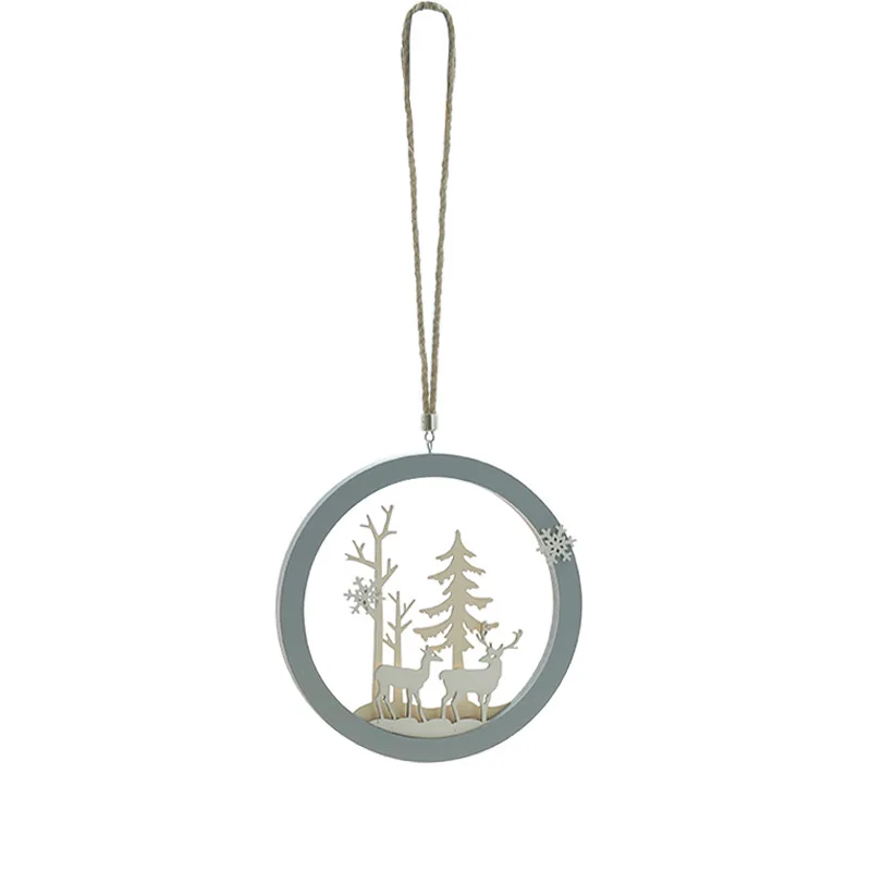 

Room decoration European ins decorative wooden elk Christmas pendant creative home decoration wall decoration Christmas gifts