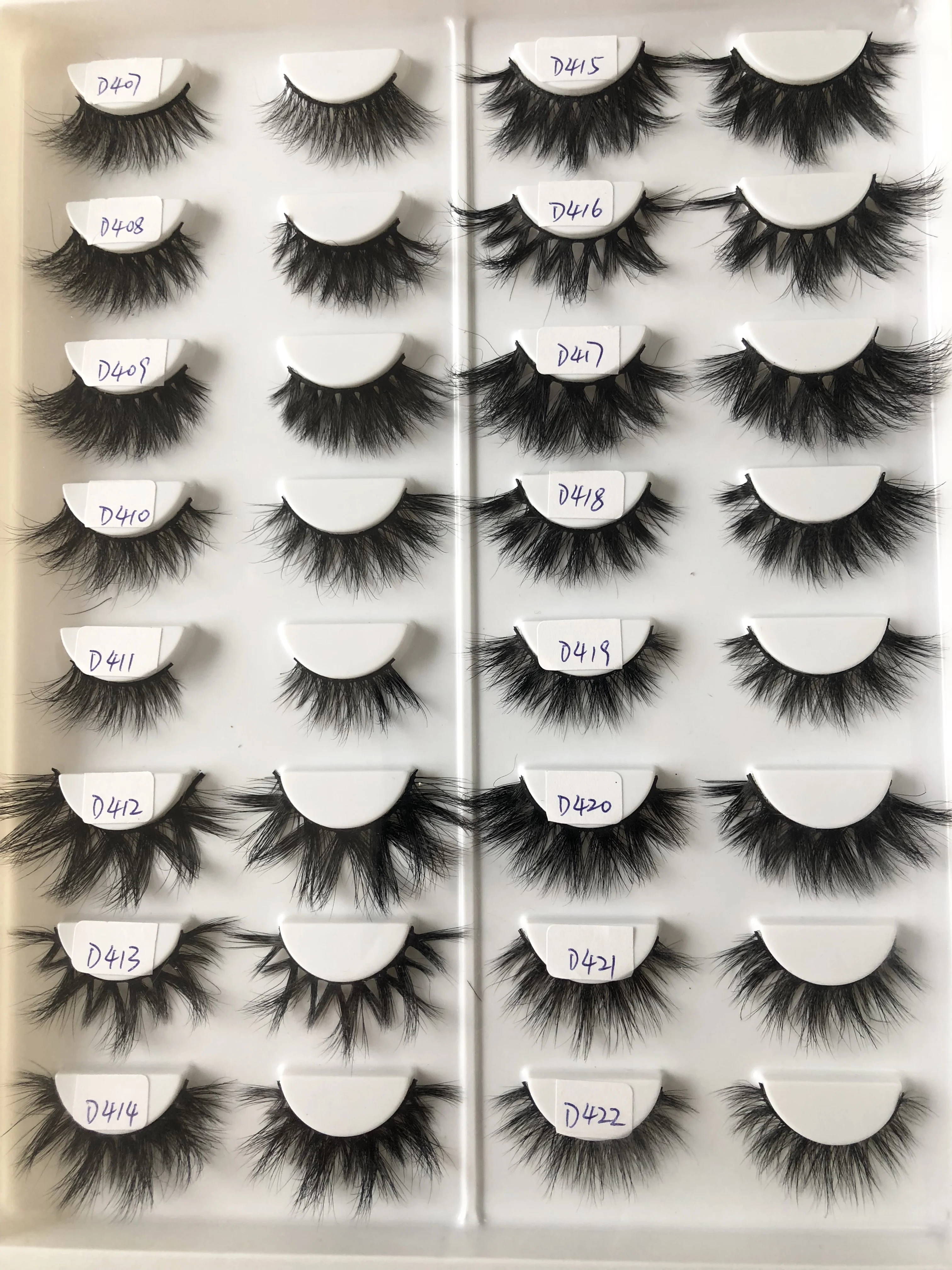 Оптовая продажа 3D настоящие норковые ресницы без коробки 30 пар только поднос