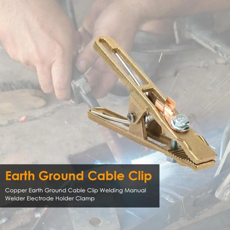 Сварочный зажим 500A Заземляющий сверхмощный для сварки/резки/электрической