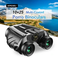 apexel professional binoculars 10x25 high powered zoom binocular 114m1000m hunting telescope for outdoor travel watching match