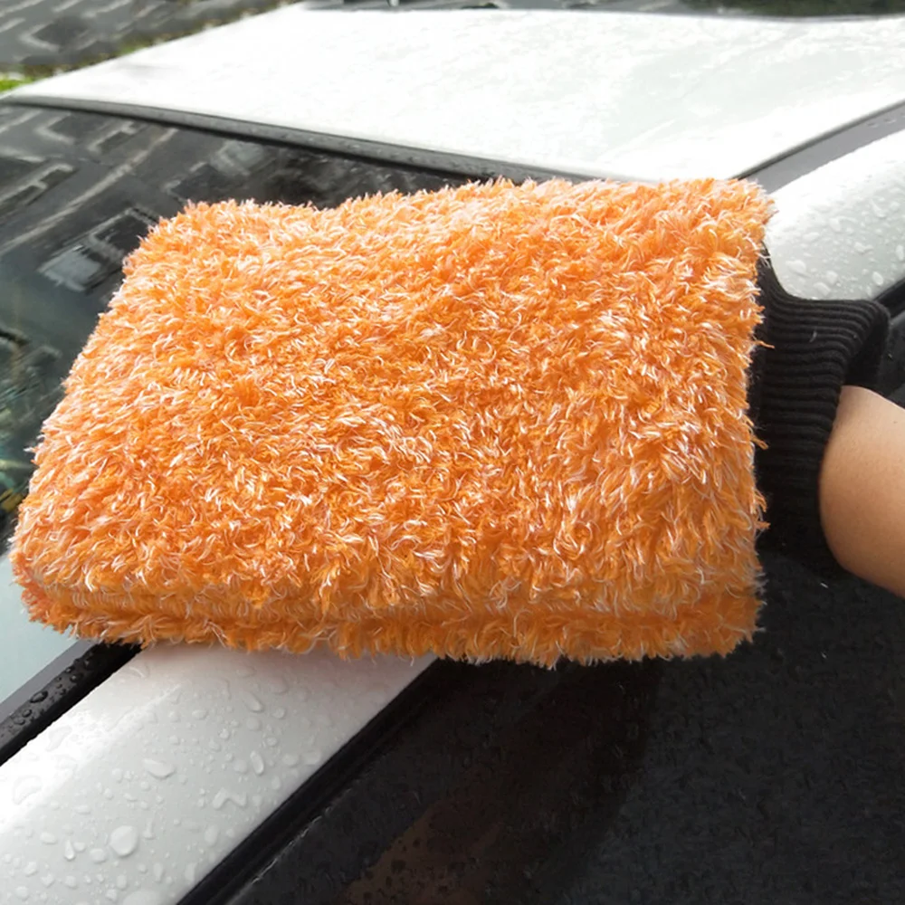 Мягкая перчатка максимальная варежка высокая плотность ткань для автомытья