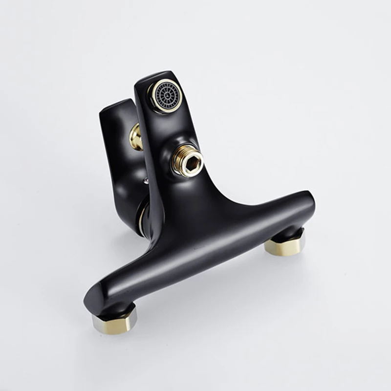 Wall Mounted Bathroom Faucet Valve Copper Triple Bathtub Mixer Tap Bath Shower Hot And Cold Water Mixing Nozzle | Обустройство дома