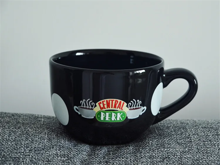ТВ серии друзья Керамика Кофе кофейная кружка в виде новый черный с героями