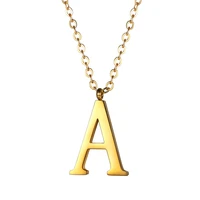 gift stainless steel necklace with initial dainty a to z personalized necklaces for men women22in adjustablecp544