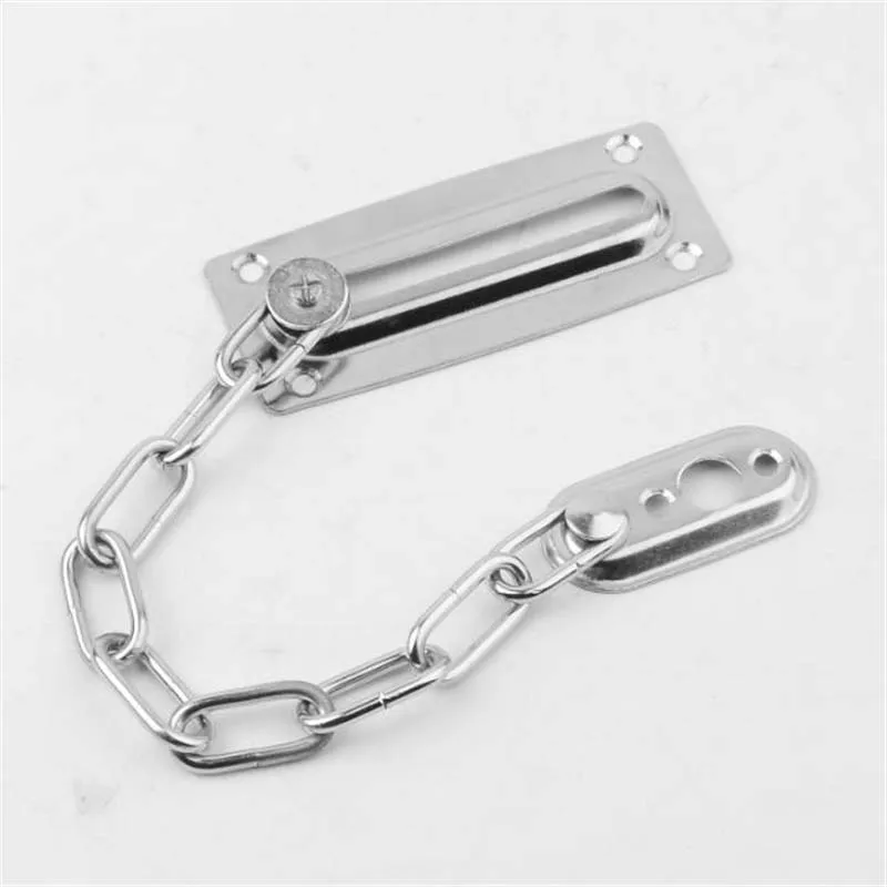 1pc Security Slide Bolt Door Chain Stainless Steel safety Lock Guard Keyed Padlock for Home Room | Обустройство дома