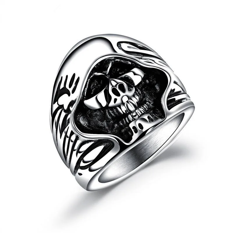 Женская винтажная шляпа FIMAODZ череп из сплава 2020 в готическом стиле нержавеющая