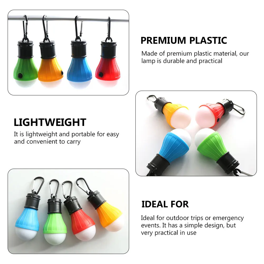 

4pcs Outdoor Camping Lamp Emergency Camping Light Portable Hanging Light