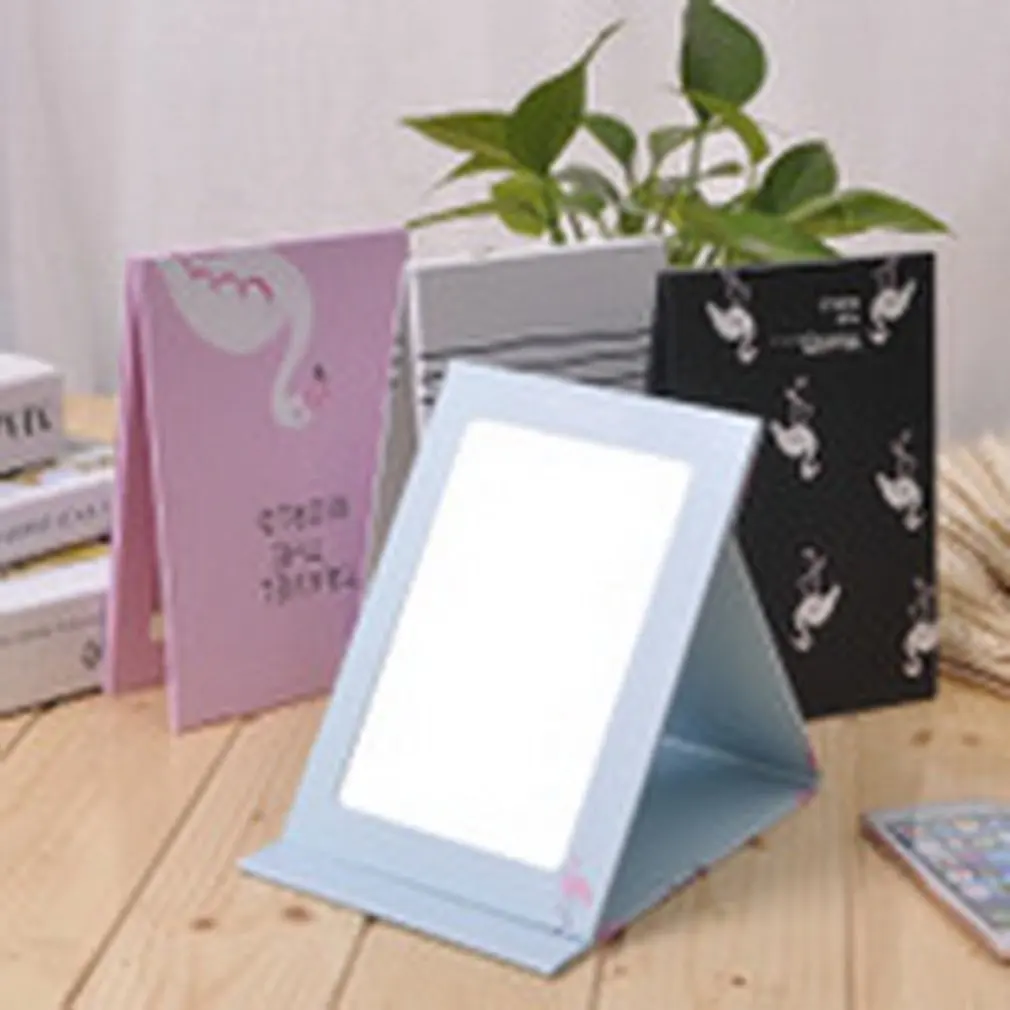 Модное мультяшное складное зеркало для макияжа настольное портативное