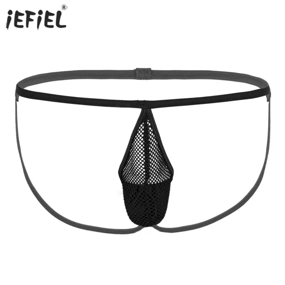 Сексуальные стринги мужские с низкой посадкой открытая попа мужское нижнее