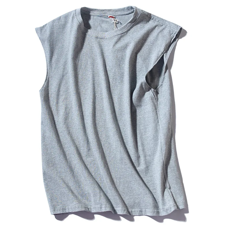 

Wholesale 2 pcs 3 pcs Sleeveless T-Shirt Tank Top Loose Hip-Hop Tank Tops Solid Color Casual Sports Basketball Tank Tops For Men