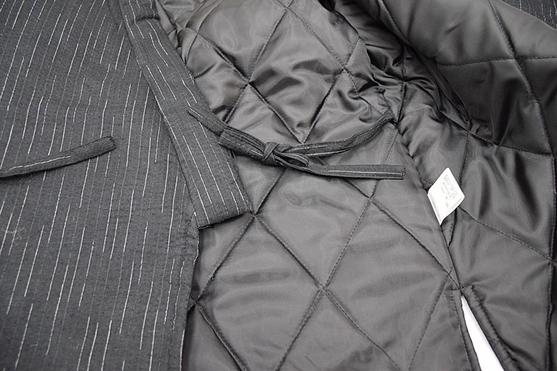 Jinbei японские кимоно Haori Мужские Стеганые Домашняя одежда полу завернутый теплая