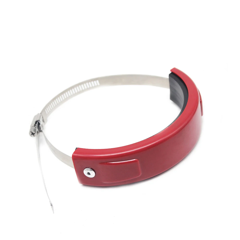 

Alconstar Universal Stainless Steel Clamp Round Oval Exhaust Protector Can Cover For 100-140mm Motorcycle Exhaust