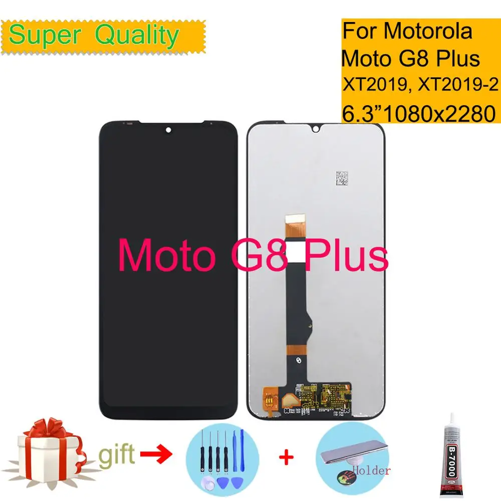 

6.3" For Motorola Moto G8 Plus LCD Display Touch Screen Digitizer Assembly Complete For Moto G8 Plus XT2019 XT2019-2 LCD