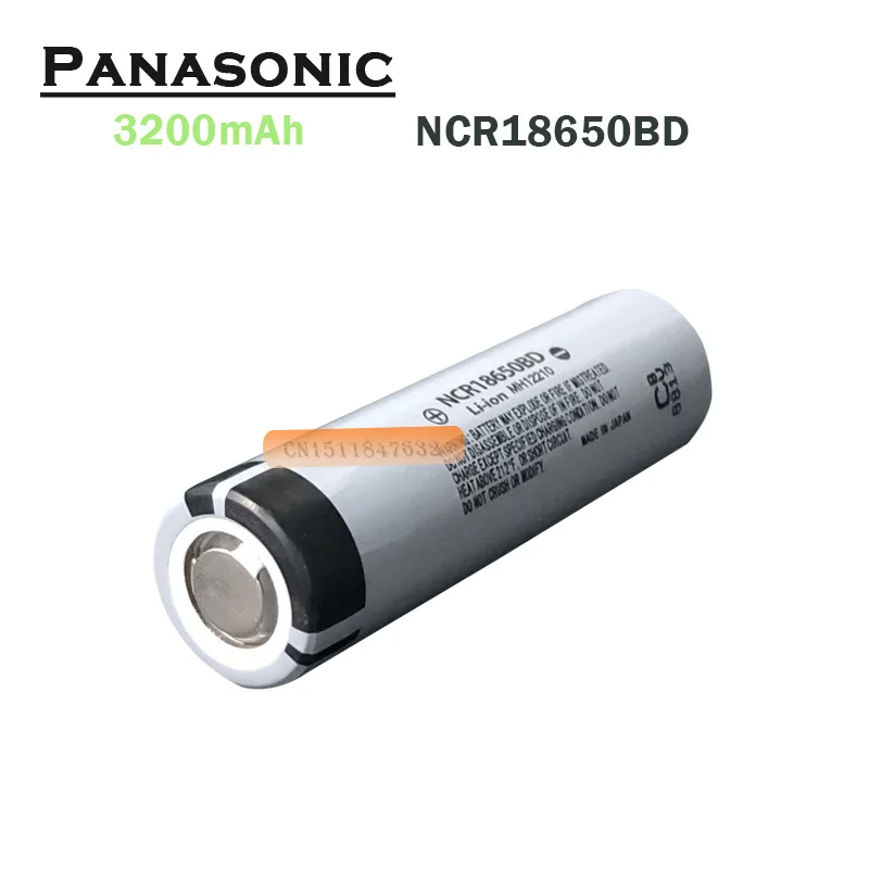 Оригинальный Panasonic NCR18650BD литиевый аккумулятор 1 шт. 3200 мАч 3 7 В для фонарика