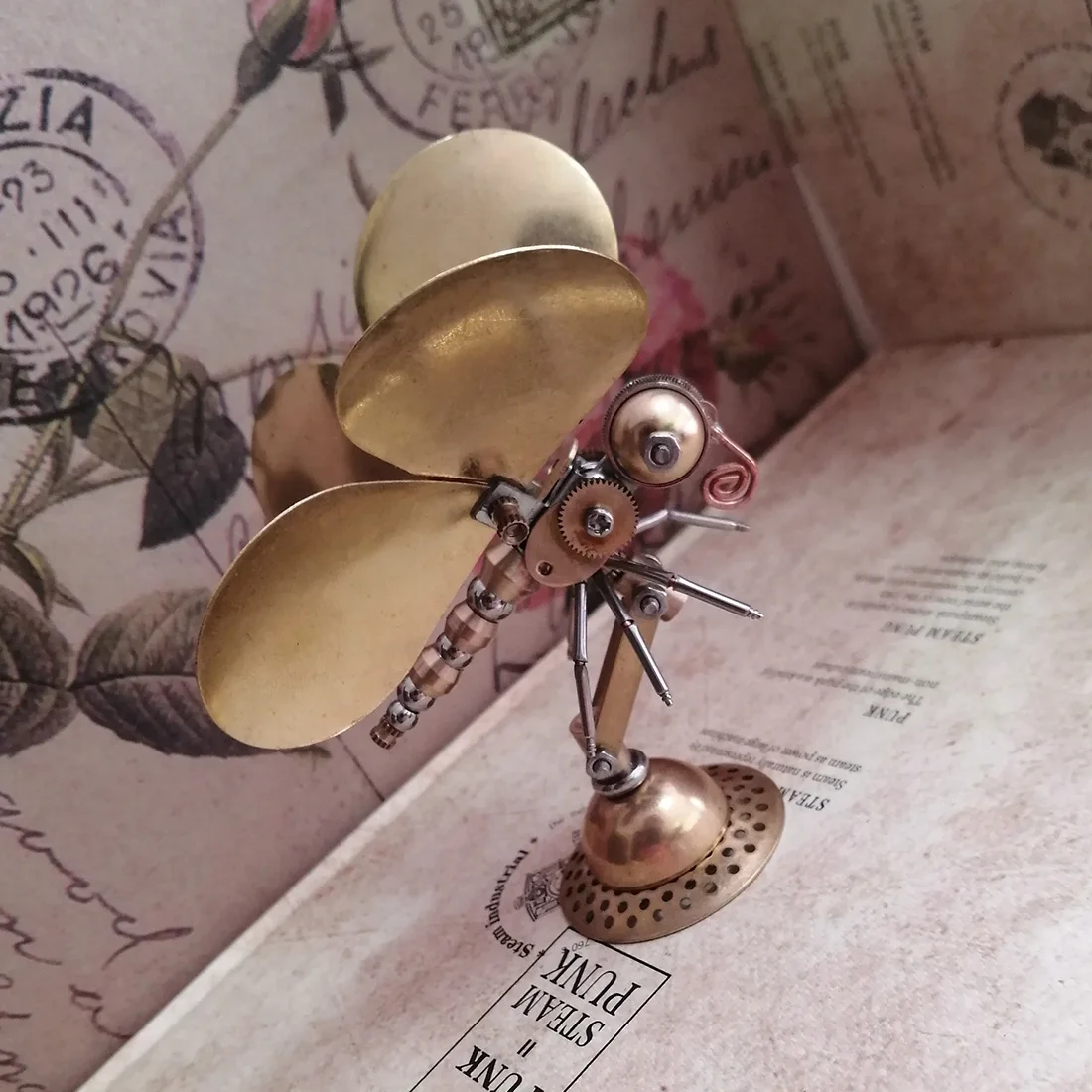 Металлическая Модель-пазл украшения механические насекомые ремесла для