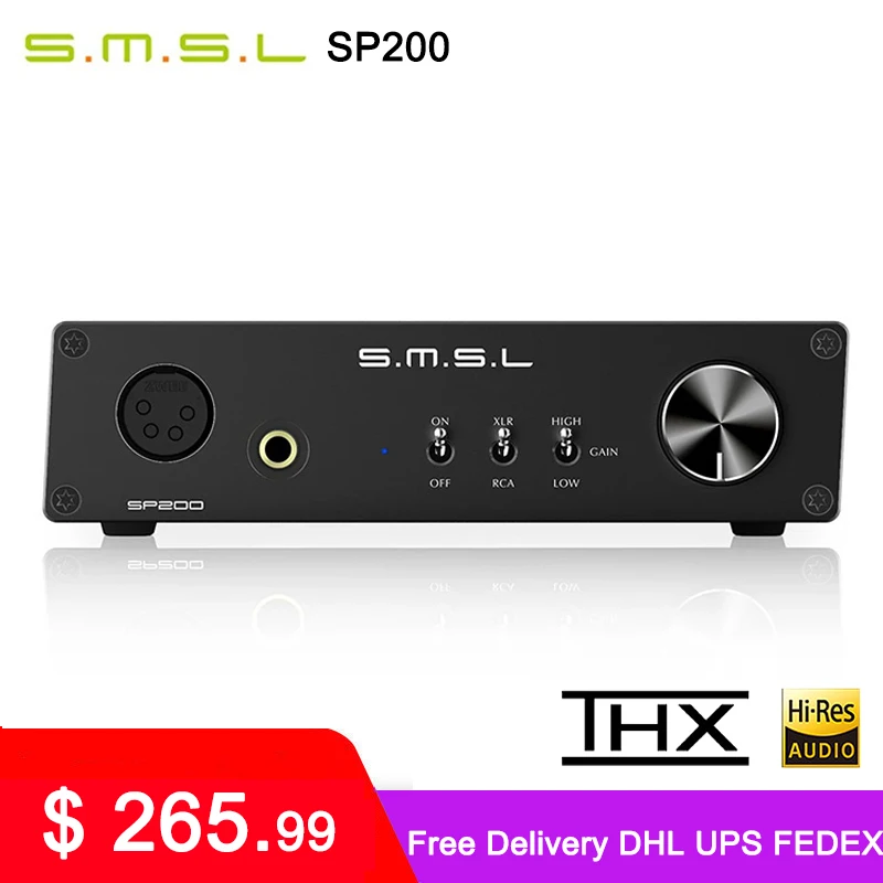 Усилитель для наушников SMSL SP200 THX технология AAA 888 сбалансированный с входом XLR