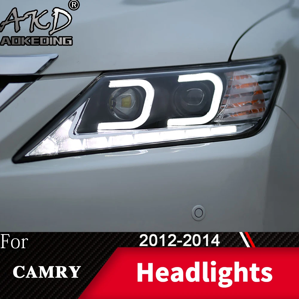 Фара для автомобиля Toyota Camry 2012- Camry V50 головной светильник s противотуманный светильник дневной ходовой светильник DRL H7 светодиодный Биксеноновая лампа аксессуары для автомобиля