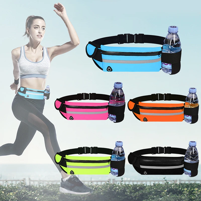 

Waist Bag Belt Bag Running Waist Bag Sports Portable Gym Bag Hold Water Cycling Phone Bag Waterproof Women Running Belt