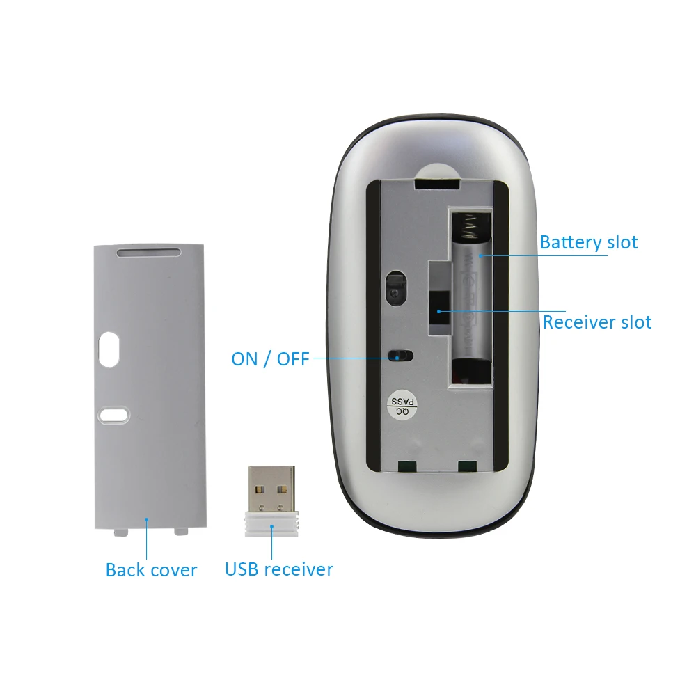 USB Беспроводная Оптическая Мышь Arc дизайн сенсорная Волшебная мышь 16000DPI ультра