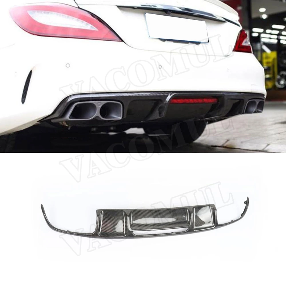 CLS класс углеродного волокна задний диффузор спойлер для Mercedes Benz W218 CLS63 бампер AMG
