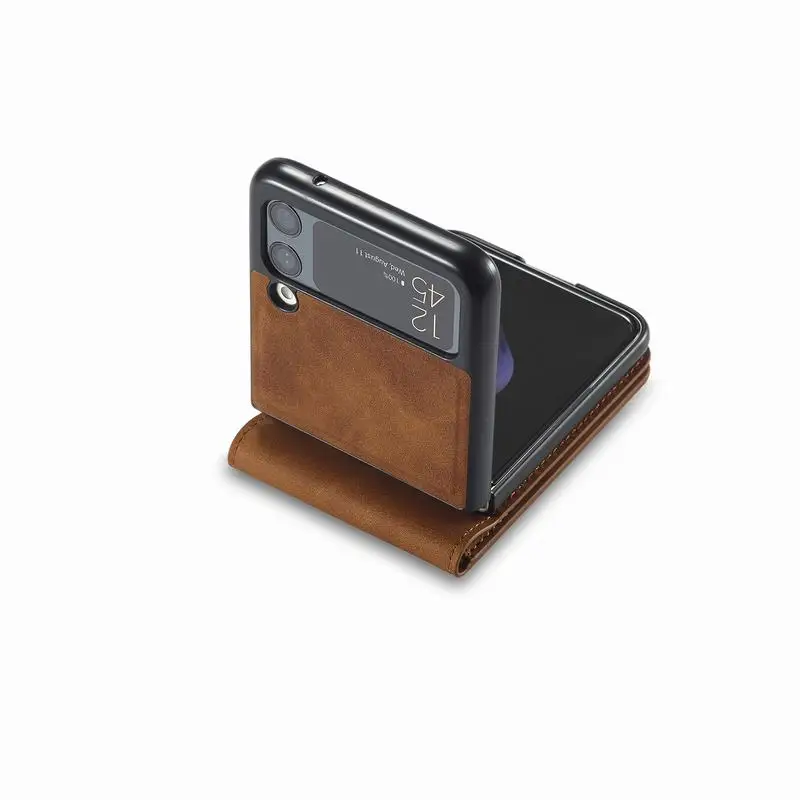 Tanie Portfel Skórzany Pokrowiec Do Samsung Galaxy Z Flip 3 Pokrowiec Z Gniazdami Na Karty Luksusowa Obudowa Magnetyczna Do Telefonu Samsung Z Flip 4