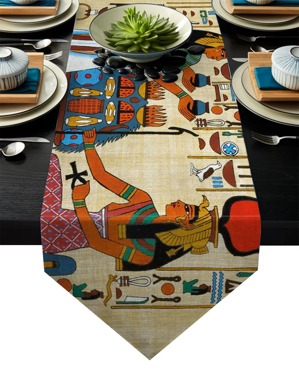 Старинный Египетский Папирус настольная дорожка s современная столовая кухня