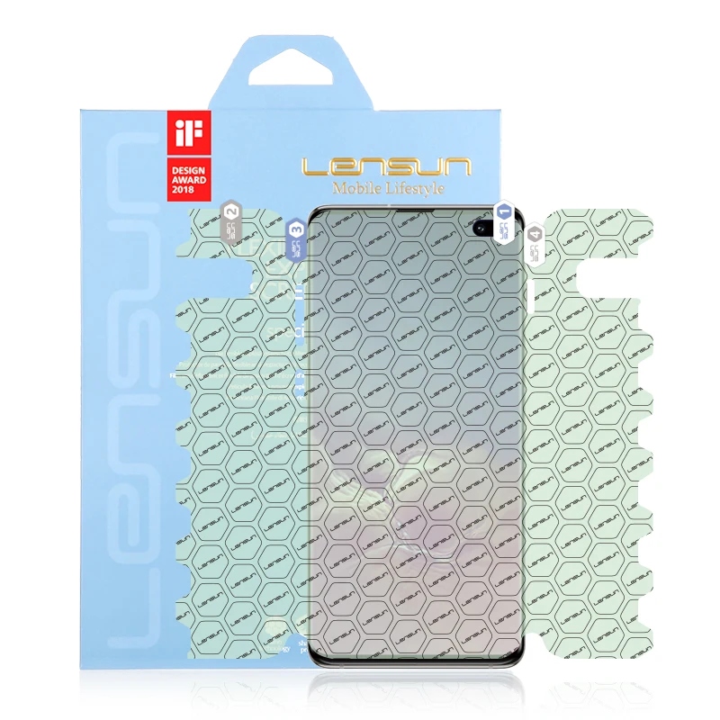 Самовосстанавливающаяся полноразмерная пленка LENSUN 360 для защиты экрана Samsung S10 Plus