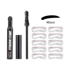 3 цвета одноэтапный штамп для глаз набор для формирования бровей долговечная Печатающая ручка для бровей водостойкая временная татуировка для бровей женский натуральный макияж