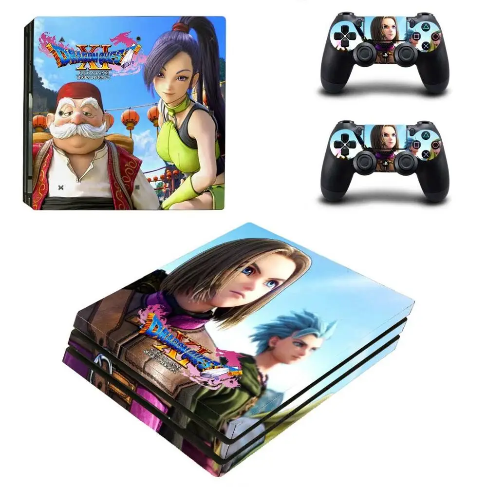 Наклейка на консоль и контроллер Dragon Quest PS4 Pro | Электроника