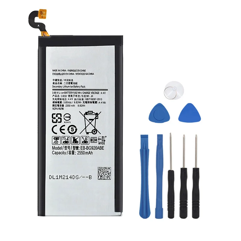 Оригинальная батарея для Samsung GALAXY S6 G9200 G9208 G9209 G920I G920 G920A G920V G920T G920F 2