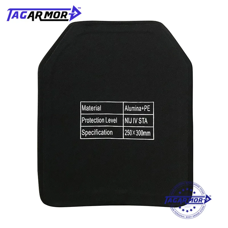 Tagarmor NIJ 0101.06 Level IV Stand Alone Military Army Ceramic Ballistic Plates IV+ M80 Standard Bulletproof Aluminum Plate |