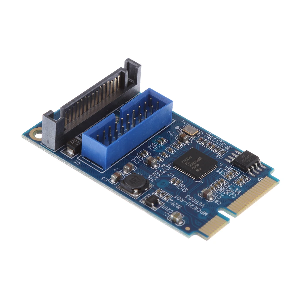 Материнская плата Mini Pci Express к Usb 3 0 19 контактный расширительный адаптер