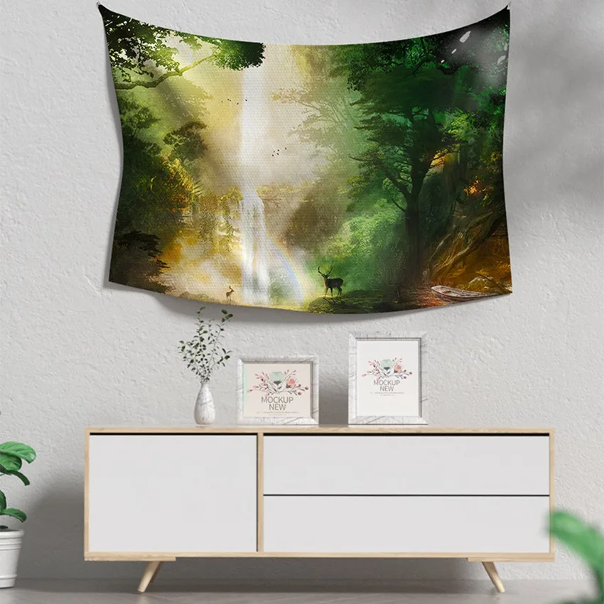 

Printing Forest Elk Wall Cloth Decor Tapestry Living Room Decor Home Decoration Bedspread Psychedelic Tapestry