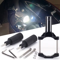 motorcycle bumper universal mounting bracket refitting headlamp bracket spotlight extension rod spotlight bracket lamp bracket