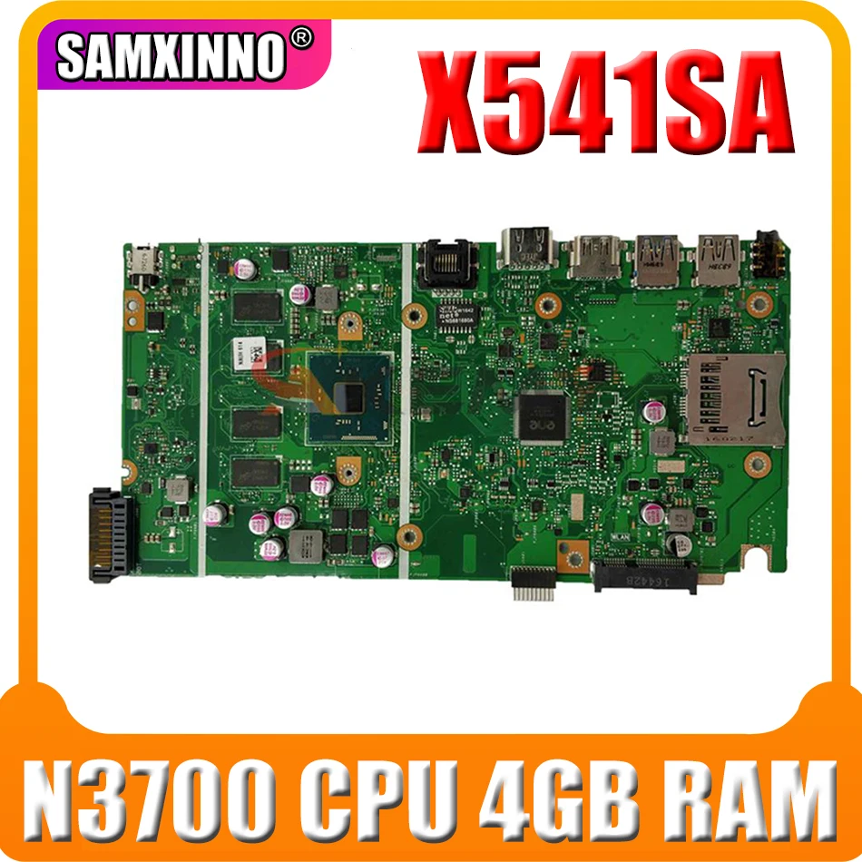 

AKEMY X541SA motherboard For ASUS X541 X541S X541SA laptop motherboard X541SA mainboard test OK N3700 cpu 4GB RAM