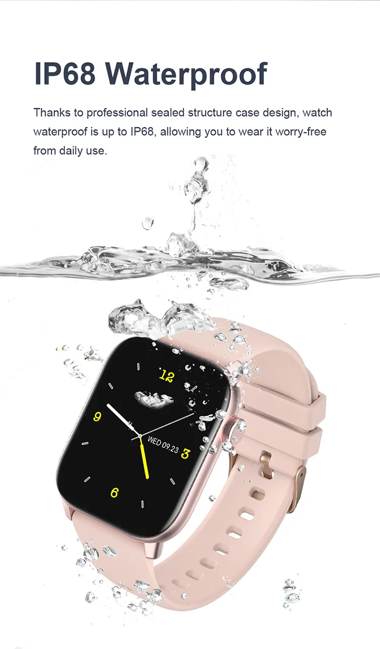 

Cobrafly IP68 Waterproof Smart Watch KW76 1.75inch Full Screen Men Women Long Standby Smartwathes Fitness Tracker Watches PK P8