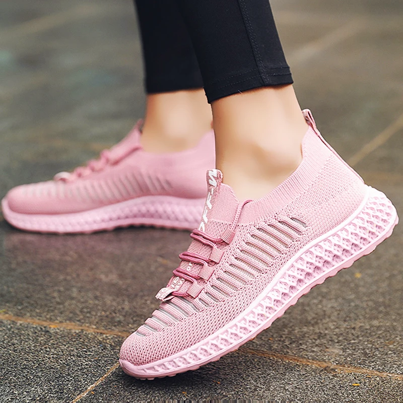 Повседневные женские слипоны модные туфли удобные дышащие сетчатые | Обувь