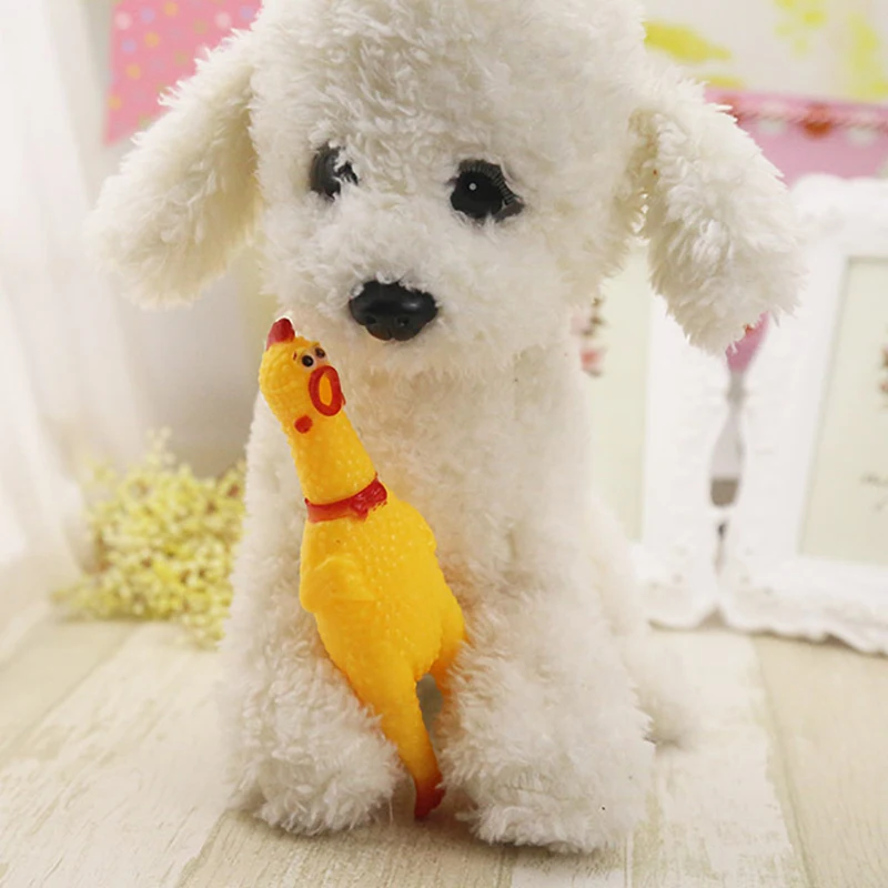 

Pets Dog Toys Screaming Chicken Squeeze Sound Toy Dog Squeaker Chew Training Pet Products Resistant Pig Puppies Small Dogs Toys