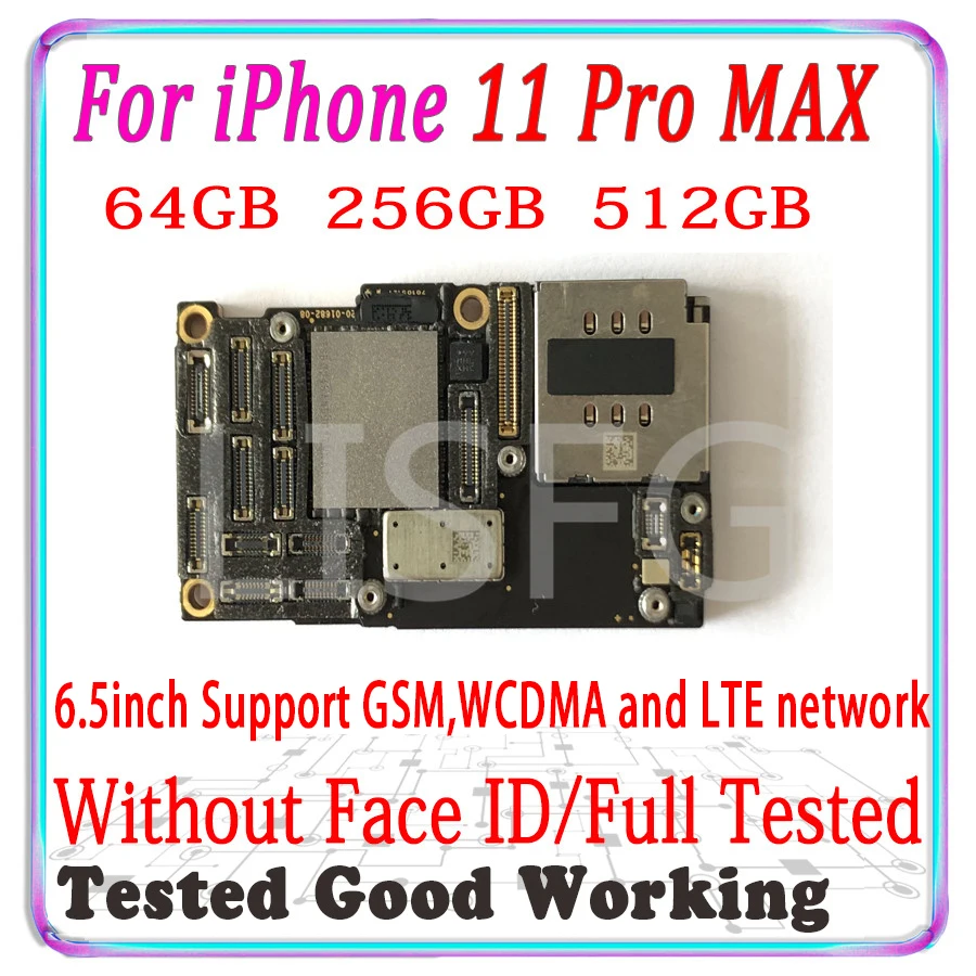 Материнская плата разблокированная 512 ГБ 256 64 для iPhone 11 Pro max 6 5 дюйма Mainbaord PRO MAX с