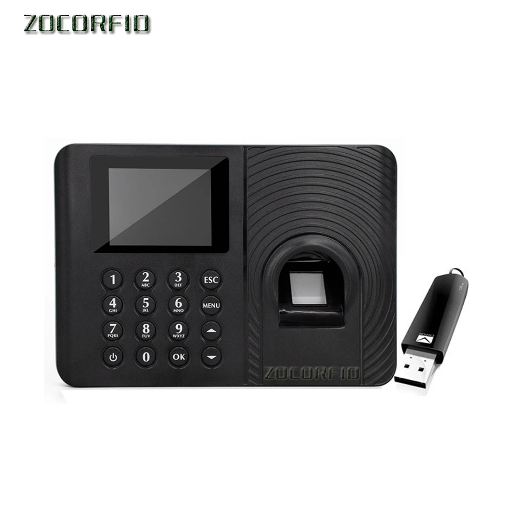 

Biometric Fingerprint Time Attendance System Clock Recorder Employee Recognition Recording Device Electronic Machine Free Udisk