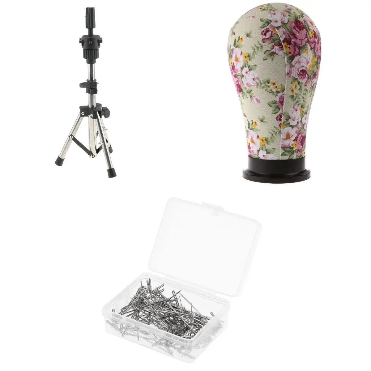 

Mannequin Cork Canvas Block+Practice Holder Stand+100 T Pins Kit Set