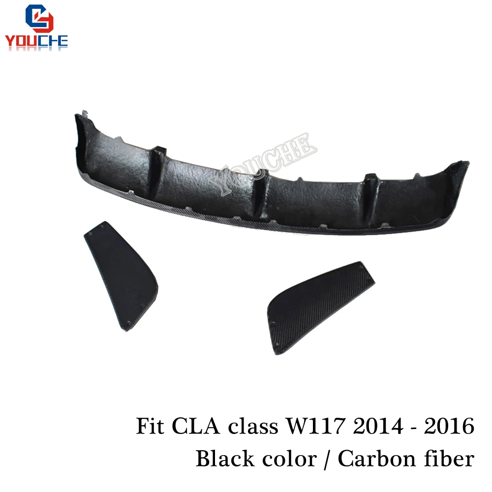 W117 задний диффузор из углеродного волокна бампер для Mercedes C117 CLA Class 2014 2016 CLA180 CLA200