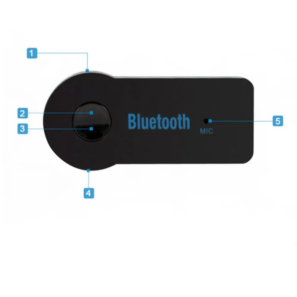 Car Aux Wireless Receiver 3.5Mm Wireless Car Audio Player Wireless Handsfree Call Adapter Aux Receiver 3.5Mm